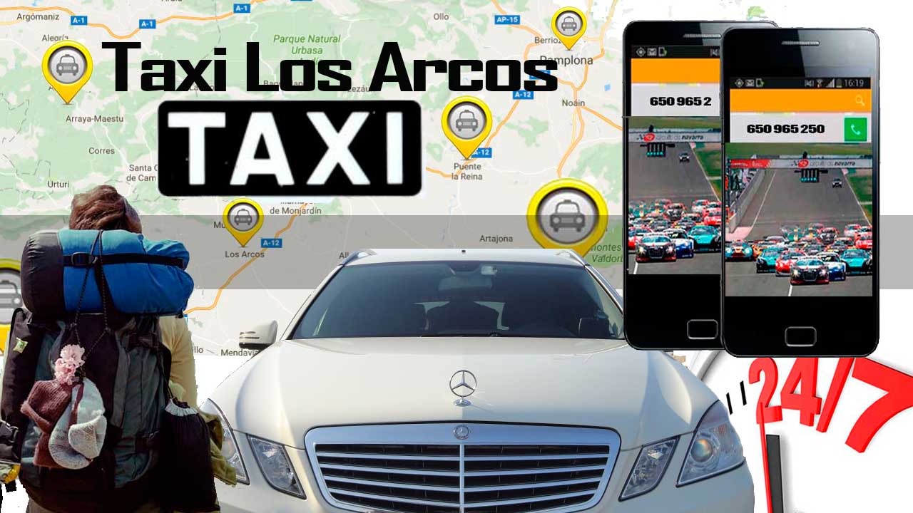 Taxi Los Arcos. Taxi Camino Santiago. Taxi Circuito de Navarra. Taxi Aeropuertos. Taxi Empresas